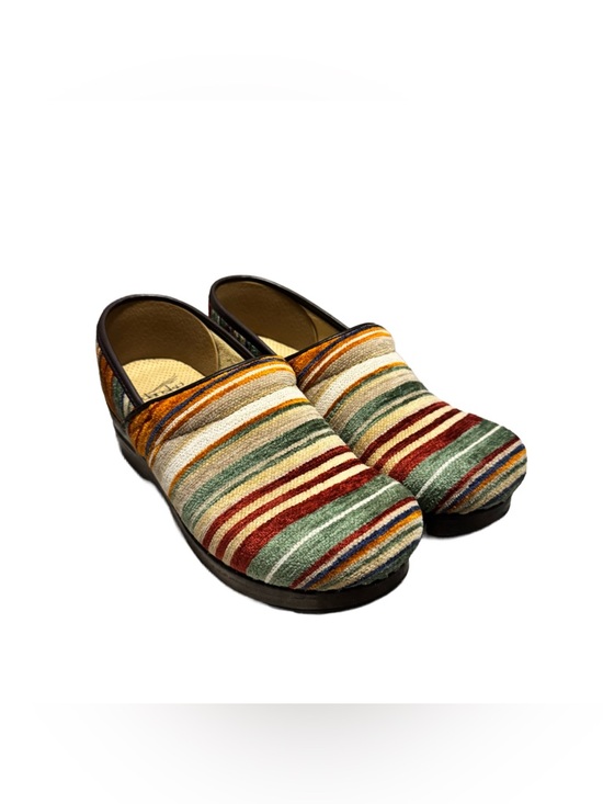 Shoes - Dansko Vegan Professional Clogs Women's 38 Casual Striped Artisan Weave Comfort